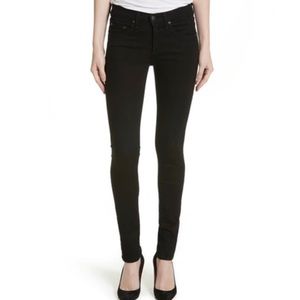 VERONICA BEARD Brooke Mid-rise Skinny Jeans In Raven Black Size 27